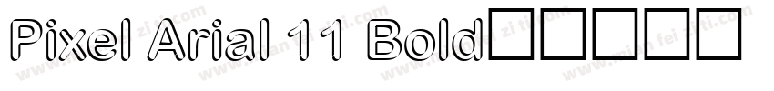 Pixel Arial 11 Bold字体转换